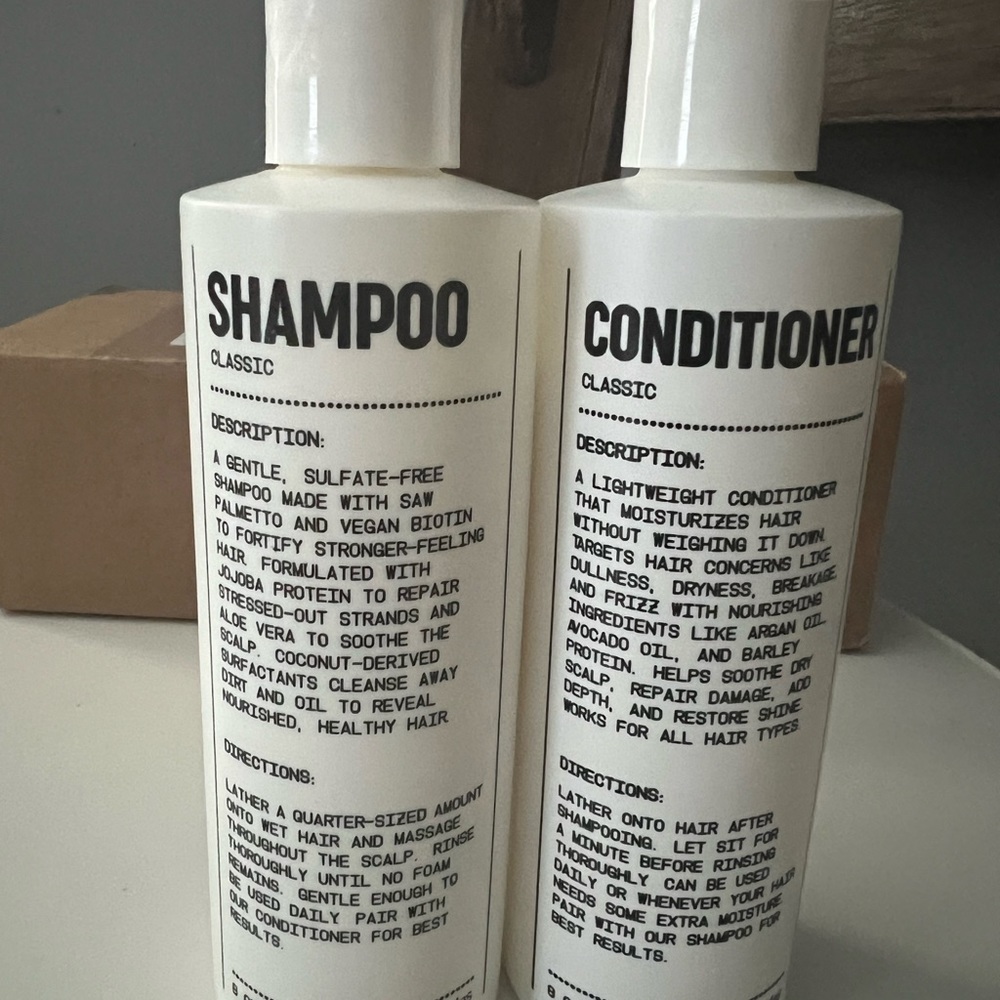 Blu Atlas Classic Shampoo & Conditioner duo 8oz each